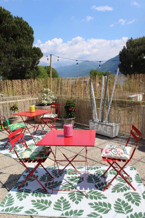 Appartamento con terrazza a due minuti dal lago Minusio Esterno foto